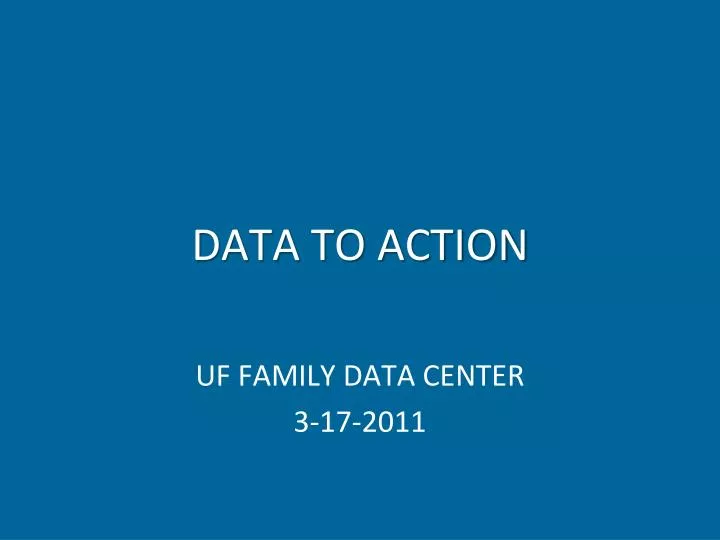 data to action