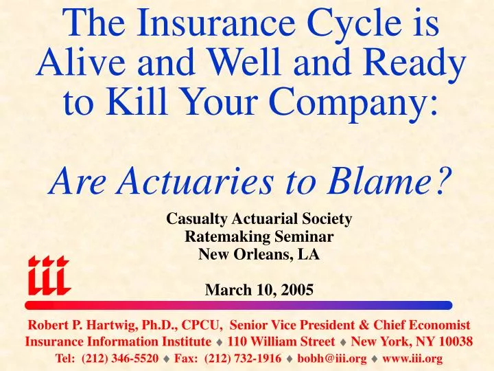 the insurance cycle is alive and well and ready to kill your company are actuaries to blame
