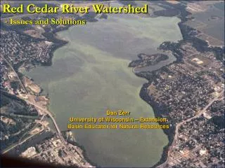 Red Cedar River Watershed - Issues and Solutions