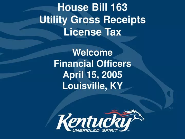 house bill 163 utility gross receipts license tax