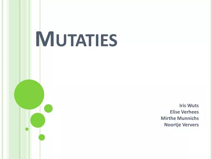 mutaties