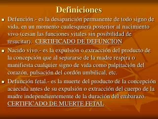 definiciones
