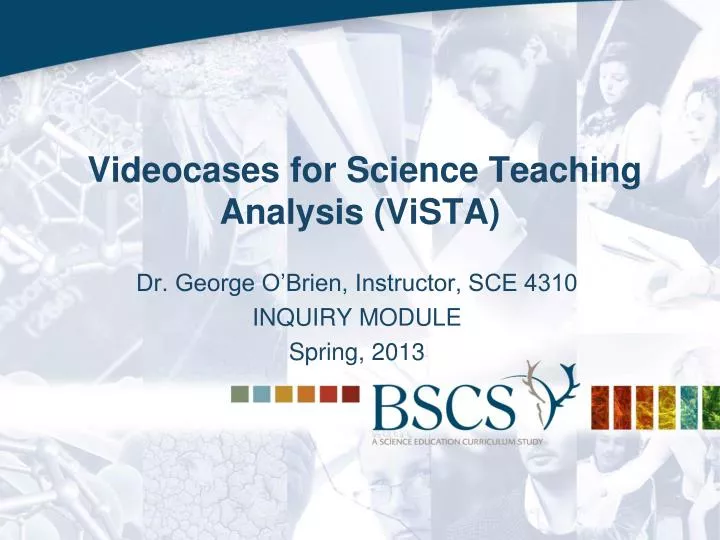 videocases for science teaching analysis vista