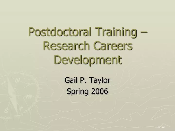 postdoctoral training research careers development
