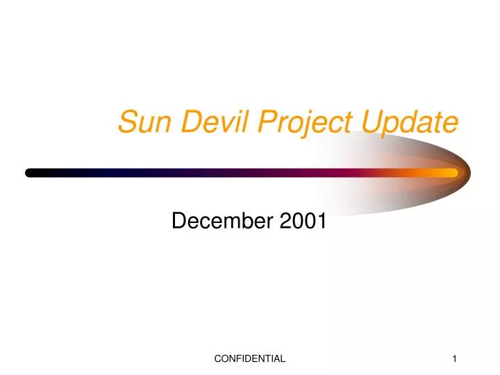 sun devil project update