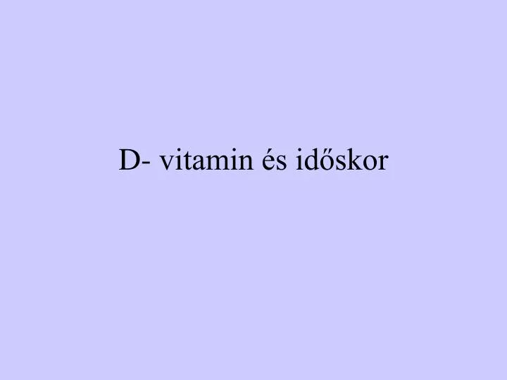 d vitamin s id skor