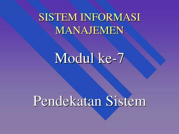 sistem informasi manajemen