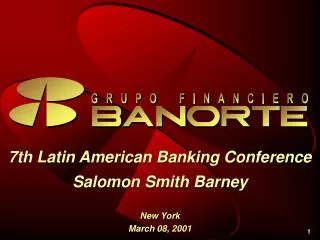7th Latin American Banking Conference Salomon Smith Barney