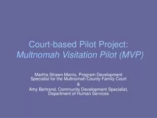 Court-based Pilot Project: Multnomah Visitation Pilot (MVP)