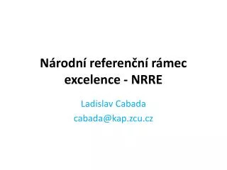 n rodn referen n r mec excelence nrre