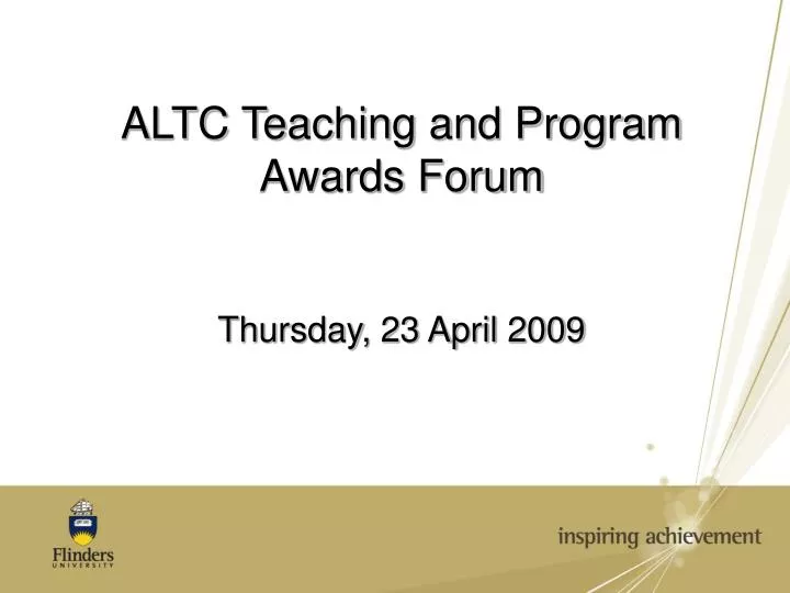altc teaching and program awards forum