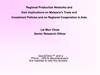 Lai Mun Chow Senior Research Officer