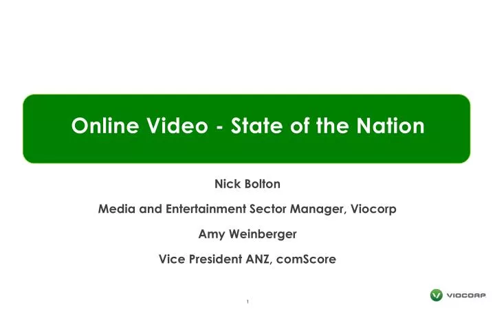online video state of the nation