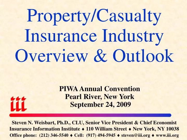 property casualty insurance industry overview outlook