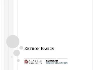 Ektron Basics
