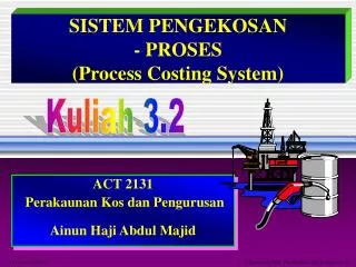sistem pengekosan proses process costing system