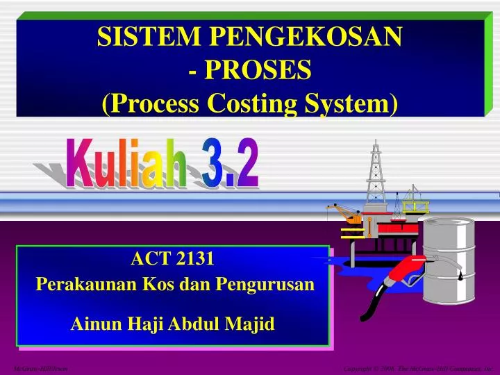 sistem pengekosan proses process costing system