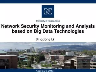 Network Security Monitoring and Analysis based on Big Data Technologies