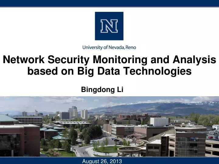 network security monitoring and analysis based on big data technologies