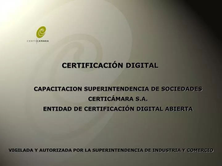 certificaci n digital