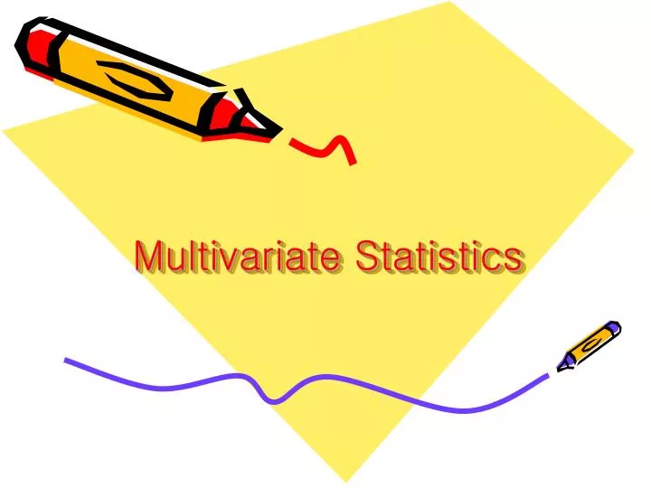multivariate statistics