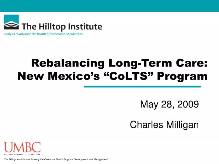 rebalancing long term care new mexico s colts program