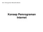 Konsep Pemrograman Internet - slide 1