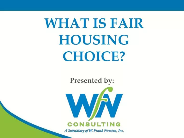 what is fair housing choice