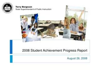 2008 Student Achievement Progress Report