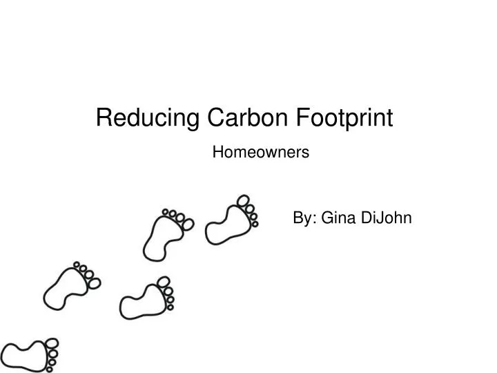 reducing carbon footprint