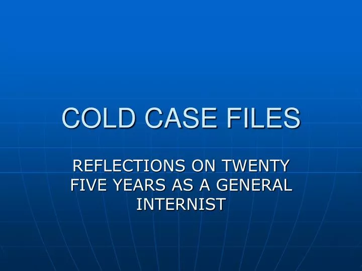 cold case files