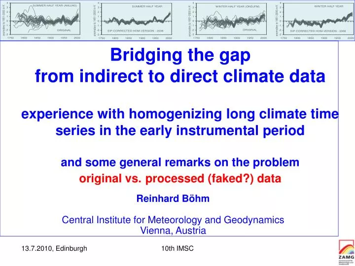 reinhard b hm central institute for meteorology and geodynamics vienna austria