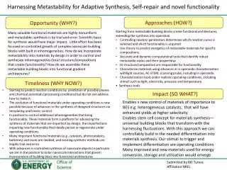 Submitted by Bill Tumas Affiliation NREL