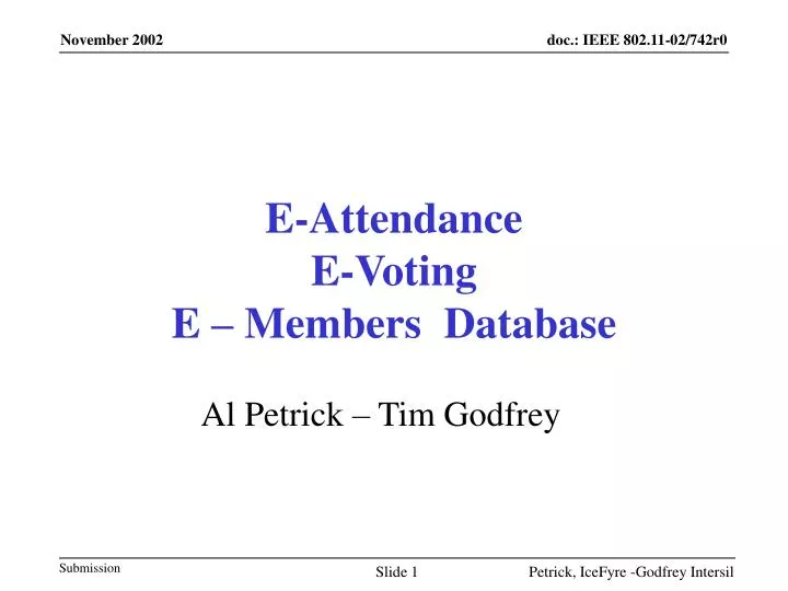 e attendance e voting e members database