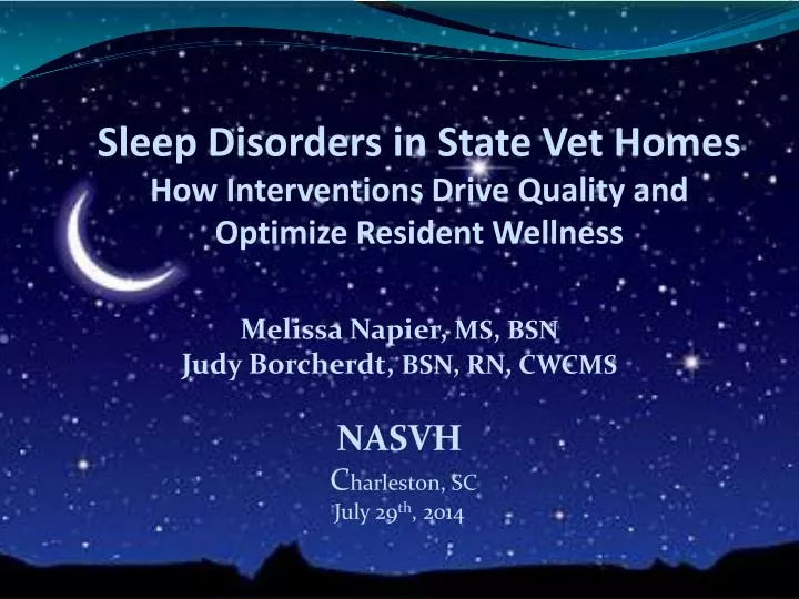 sleep disorders in state vet homes how interventions drive quality and optimize resident wellness