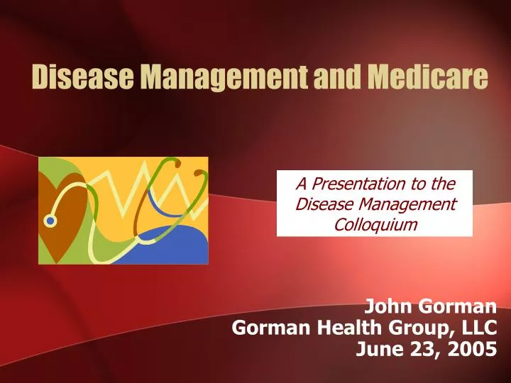disease management and medicare