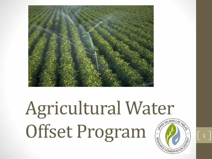 agricultural water offset program