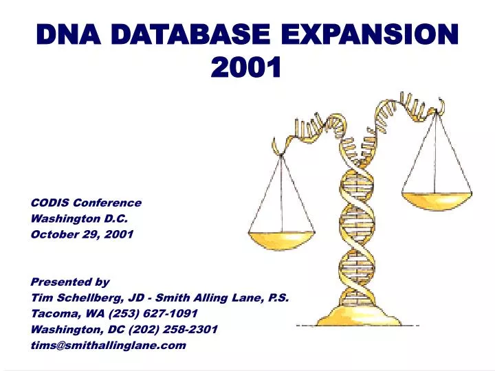 dna database expansion 2001