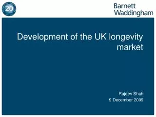 Development of the UK longevity market