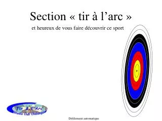 section tir l arc