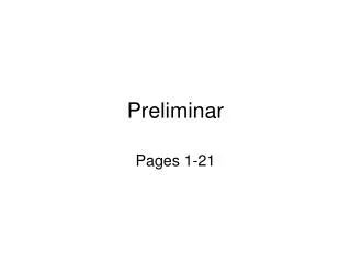 preliminar
