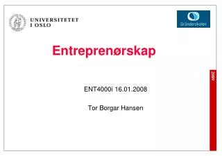 entrepren rskap