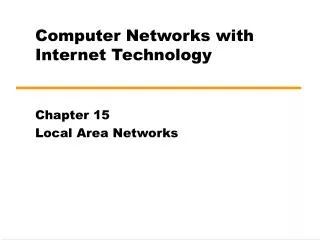 Computer Networks with Internet Technology