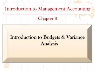 Introduction to Management Accounting