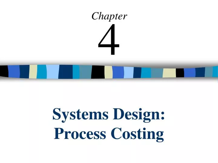 systems design process costing