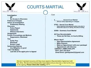 COURTS-MARTIAL