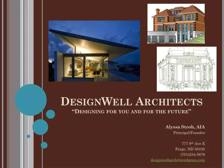 designwell architects designing for you and for the future