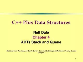 C++ Plus Data Structures