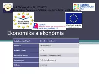 ekonomika a ekon mia