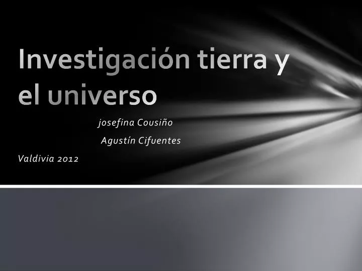 investigaci n tierra y el universo